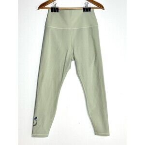 Peloton Leggings Womens L Sage Green High Rise 7/8 Cropped Stretch Athleisure
